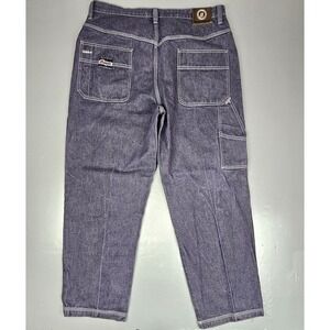 Enyce Jeans Mens 38x32 Vintage Gray Purple‎ Wide Leg Y2K Hip-Hop Baggy Denim
